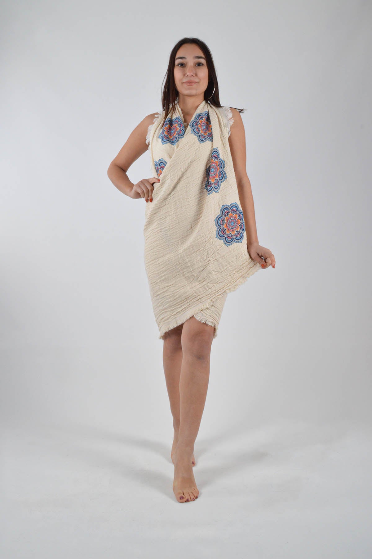 Kadın Ethnic Desen Peştemal 90x180