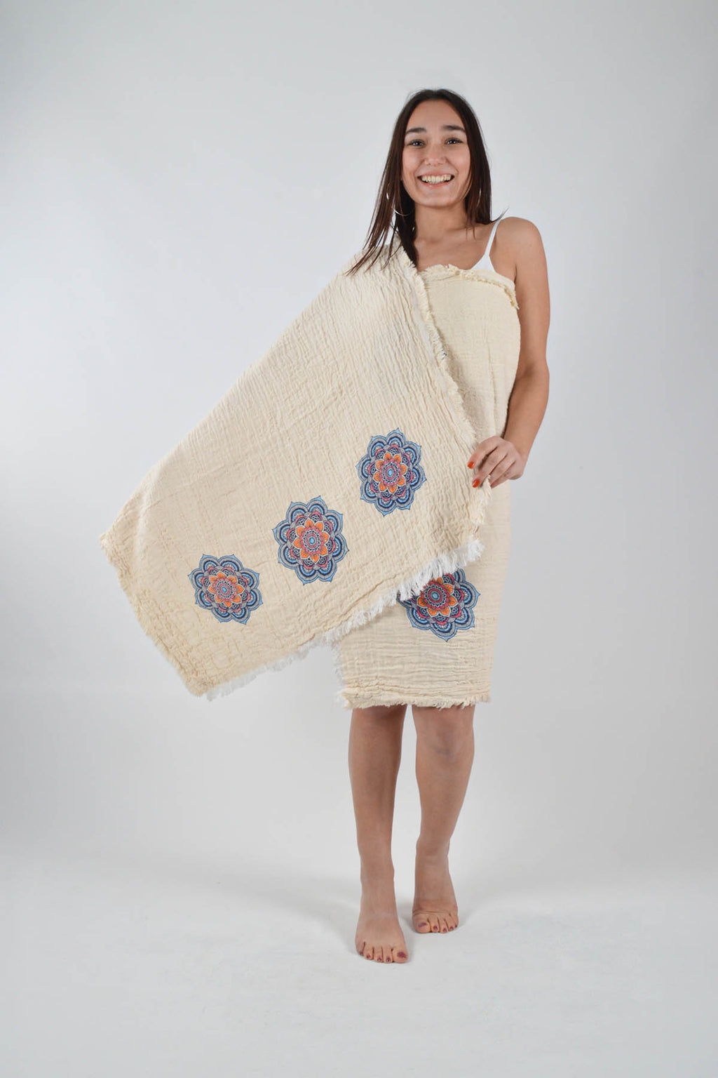 Kadın Ethnic Desen Peştemal 90x180